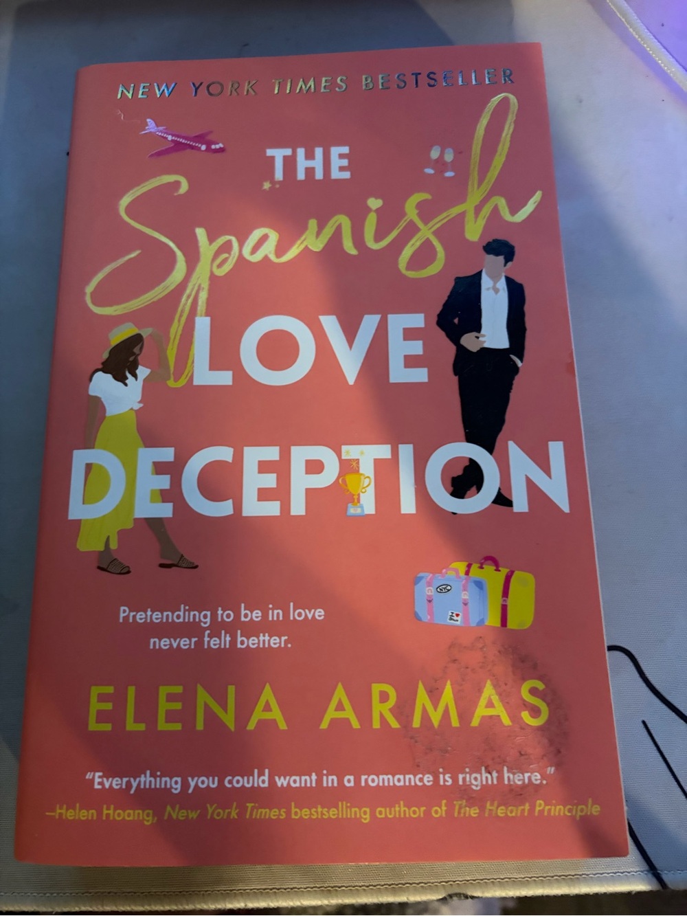The Spanish Love Deception Paperback — Coral Book Cover